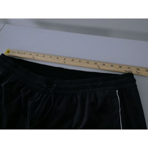 Adidas Kansas Jayhawks Men's Black Velour Jogger Sweatpants XL - Picture 6 of 13